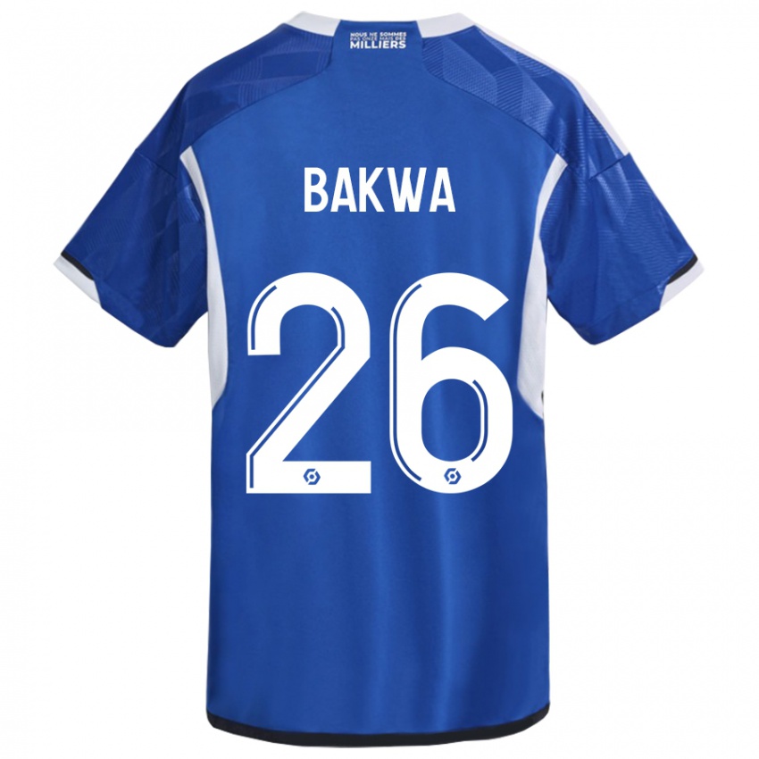 Niño Camiseta Dilane Bakwa #26 Azul 1ª Equipación 2023/24 La Camisa Argentina