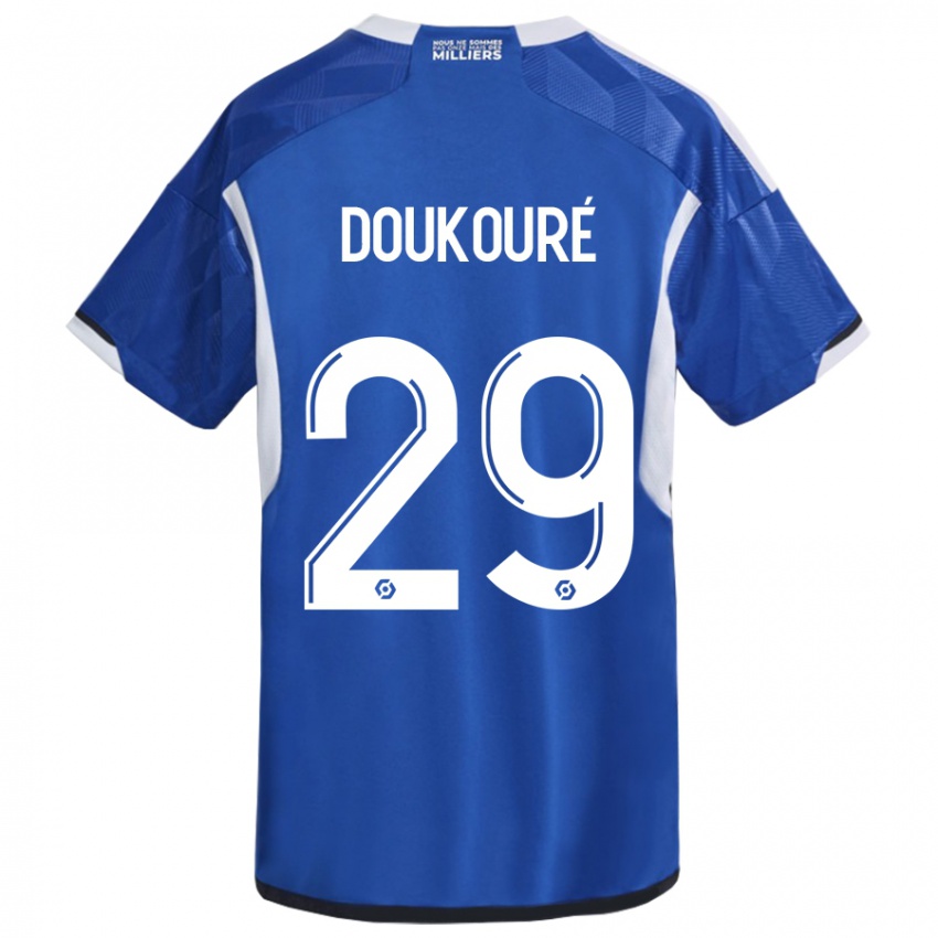 Niño Camiseta Ismaël Doukouré #29 Azul 1ª Equipación 2023/24 La Camisa Argentina