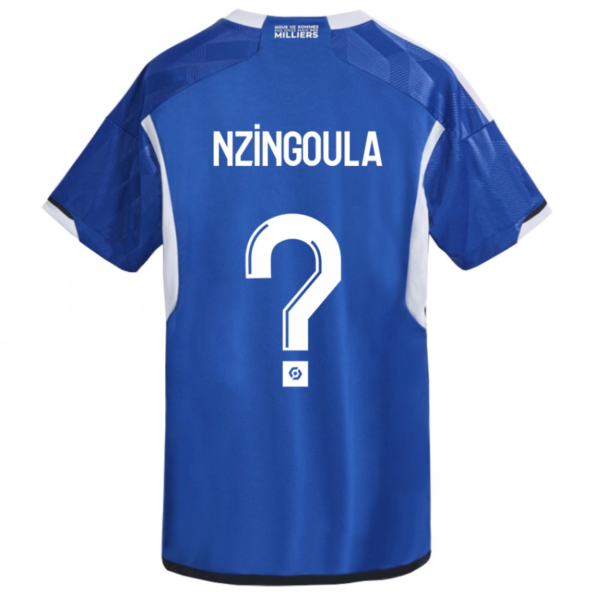 Niño Camiseta Rabby Nzingoula #0 Azul 1ª Equipación 2023/24 La Camisa Argentina