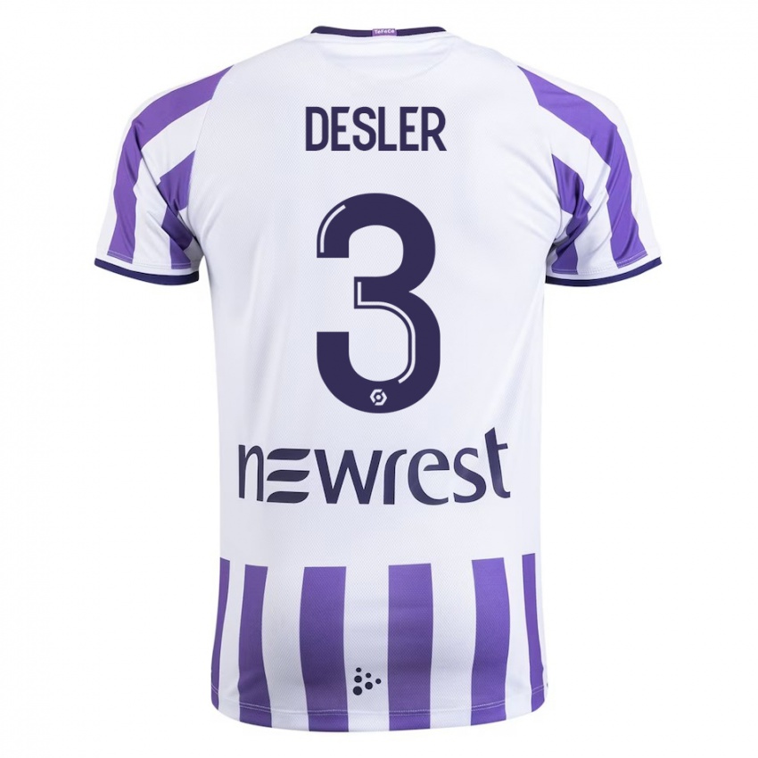 Niño Camiseta Mikkel Desler #3 Blanco 1ª Equipación 2023/24 La Camisa Argentina