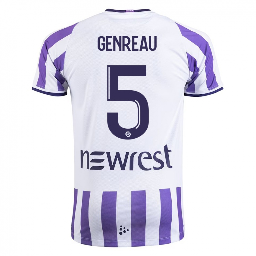 Niño Camiseta Denis Genreau #5 Blanco 1ª Equipación 2023/24 La Camisa Argentina