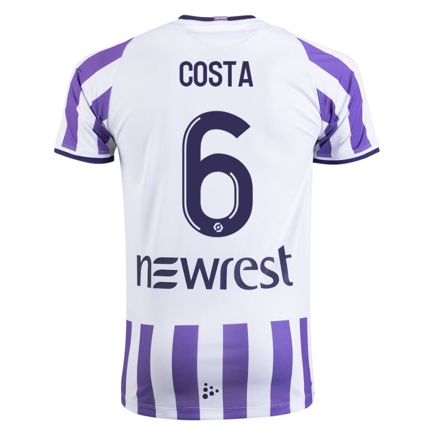 Niño Camiseta Logan Costa #6 Blanco 1ª Equipación 2023/24 La Camisa Argentina