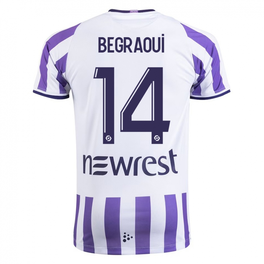 Niño Camiseta Yanis Begraoui #14 Blanco 1ª Equipación 2023/24 La Camisa Argentina