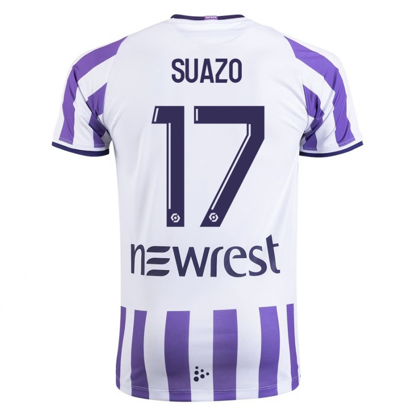 Niño Camiseta Gabriel Suazo #17 Blanco 1ª Equipación 2023/24 La Camisa Argentina