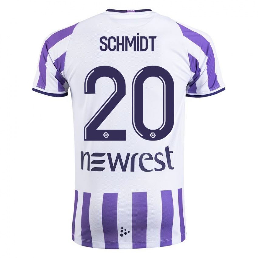 Niño Camiseta Niklas Schmidt #20 Blanco 1ª Equipación 2023/24 La Camisa Argentina