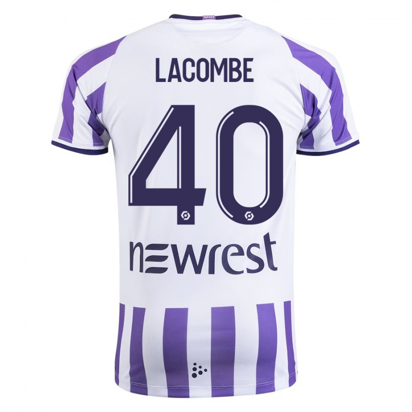 Niño Camiseta Justin Lacombe #40 Blanco 1ª Equipación 2023/24 La Camisa Argentina