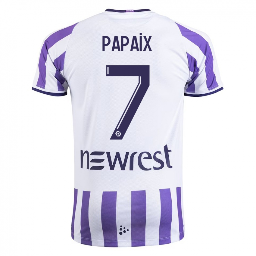 Niño Camiseta Marie Papaix #7 Blanco 1ª Equipación 2023/24 La Camisa Argentina