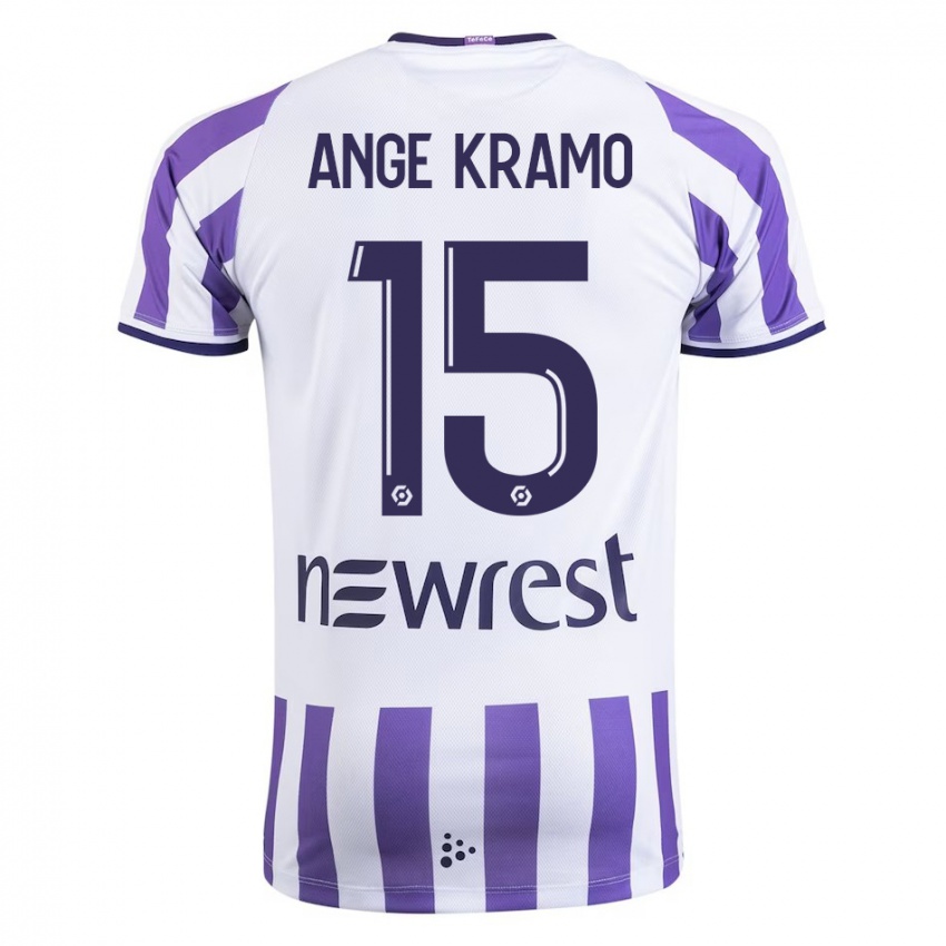 Niño Camiseta Marie Ange Kramo #15 Blanco 1ª Equipación 2023/24 La Camisa Argentina