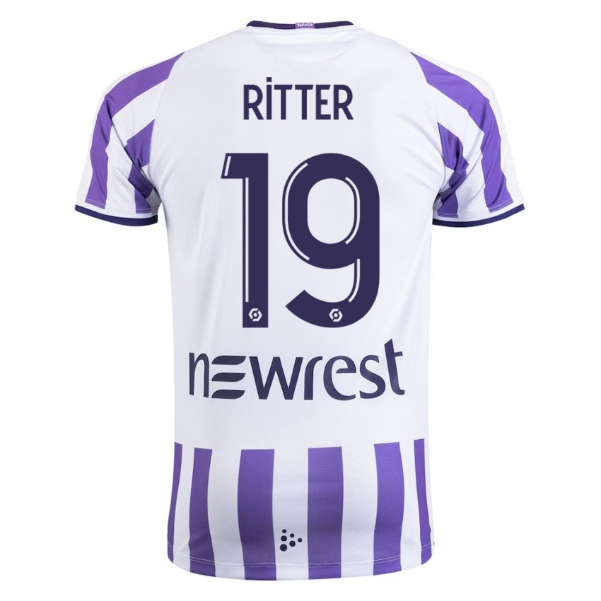 Niño Camiseta Morgane Ritter #19 Blanco 1ª Equipación 2023/24 La Camisa Argentina