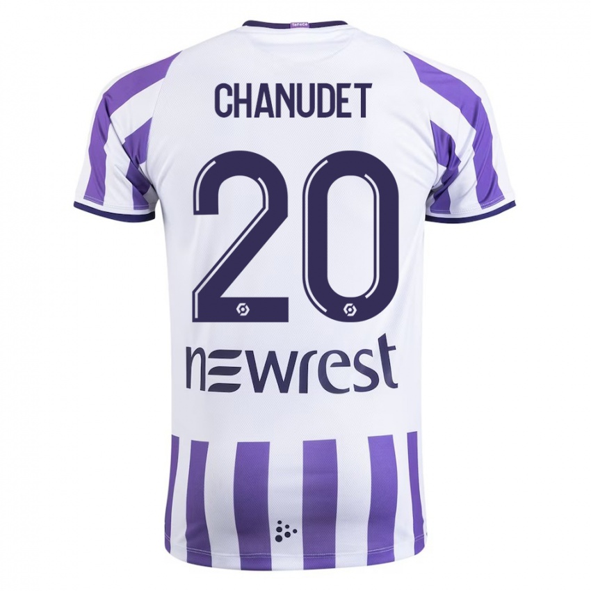 Niño Camiseta Coralie Chanudet #20 Blanco 1ª Equipación 2023/24 La Camisa Argentina