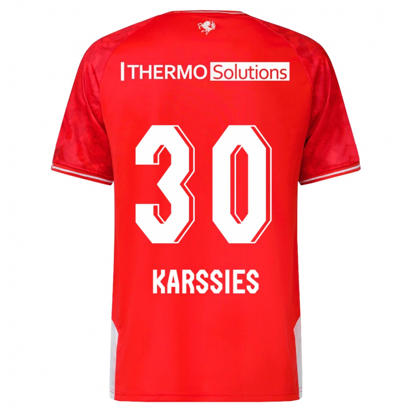 Niño Camiseta Sam Karssies #30 Rojo 1ª Equipación 2023/24 La Camisa Argentina