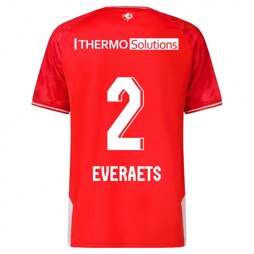 Niño Camiseta Kim Everaets #2 Rojo 1ª Equipación 2023/24 La Camisa Argentina