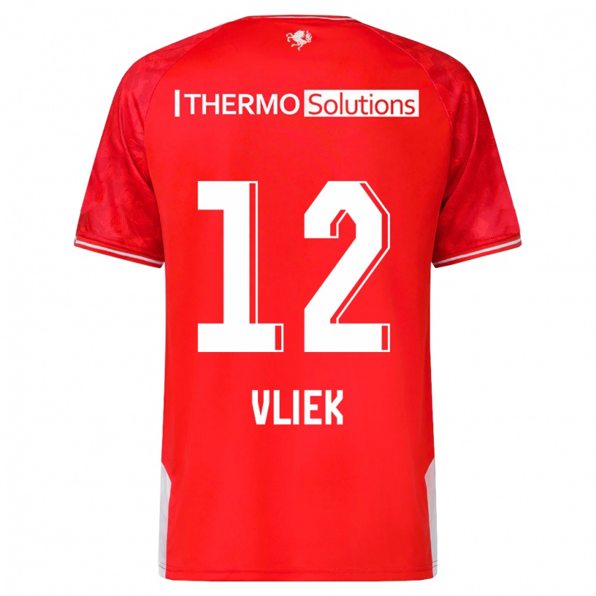 Niño Camiseta Leonie Vliek #12 Rojo 1ª Equipación 2023/24 La Camisa Argentina