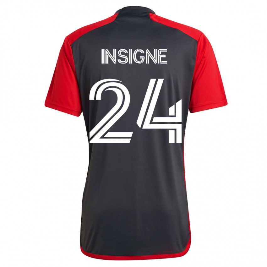 Niño Camiseta Lorenzo Insigne #24 Gris 1ª Equipación 2023/24 La Camisa Argentina