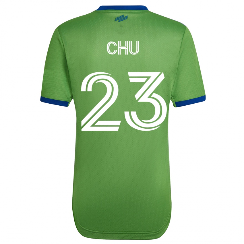 Niño Camiseta Léo Chú #23 Verde 1ª Equipación 2023/24 La Camisa Argentina