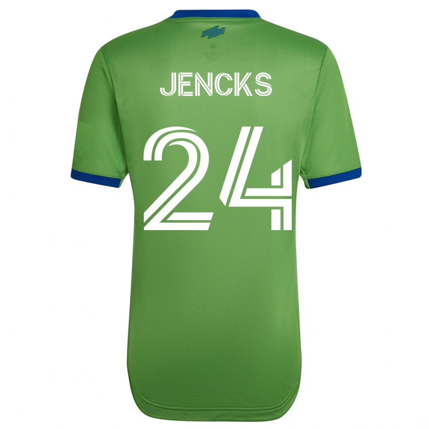 Niño Camiseta India Jencks #24 Verde 1ª Equipación 2023/24 La Camisa Argentina