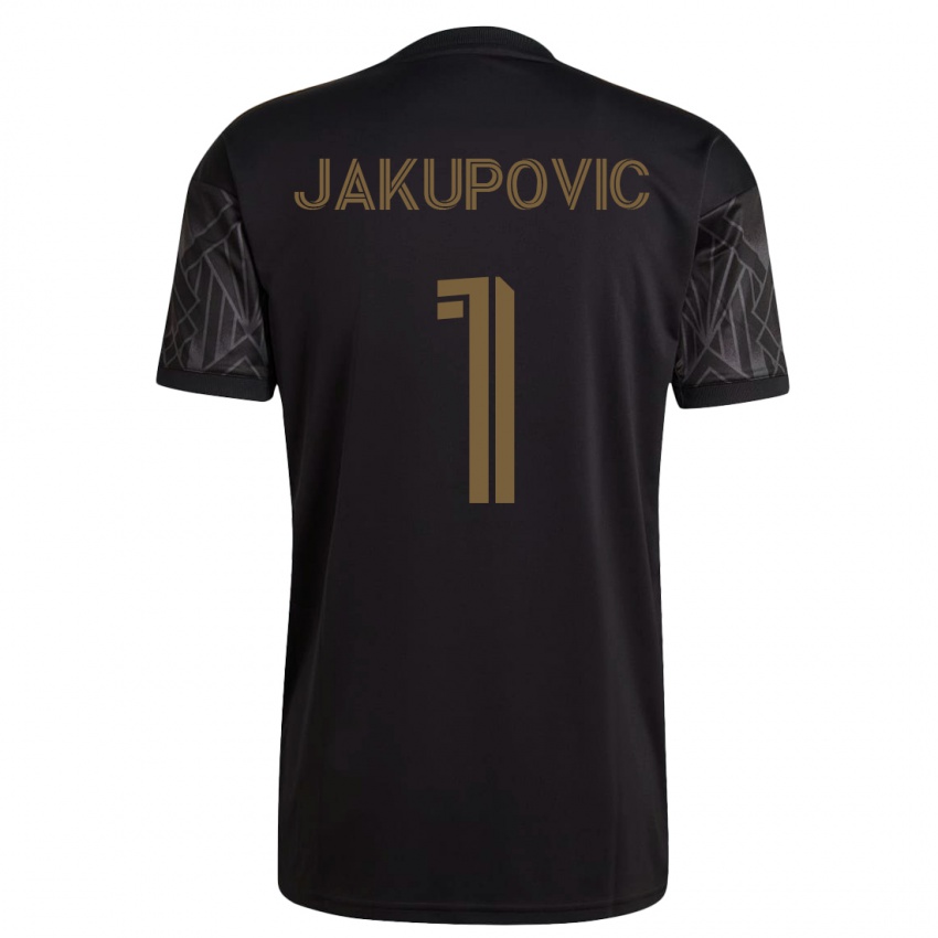 Niño Camiseta Eldin Jakupović #1 Negro 1ª Equipación 2023/24 La Camisa Argentina