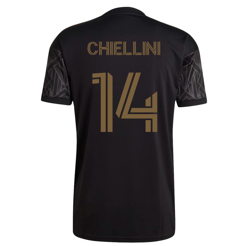 Niño Camiseta Giorgio Chiellini #14 Negro 1ª Equipación 2023/24 La Camisa Argentina