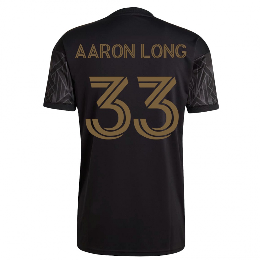 Niño Camiseta Aaron Long #33 Negro 1ª Equipación 2023/24 La Camisa Argentina