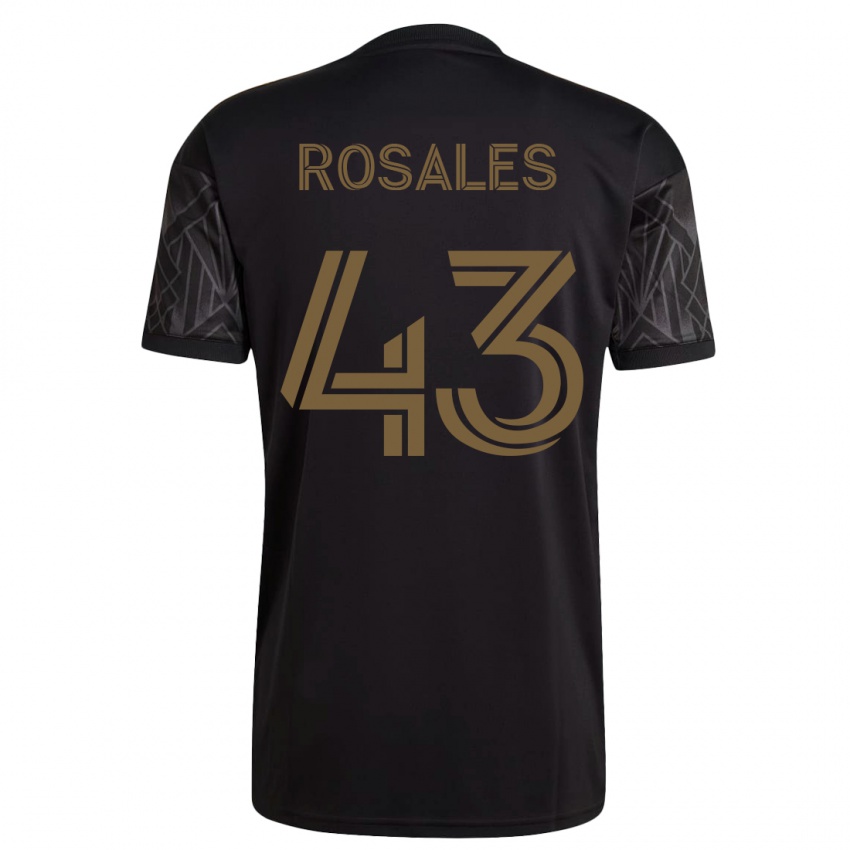 Niño Camiseta Diego Rosales #43 Negro 1ª Equipación 2023/24 La Camisa Argentina
