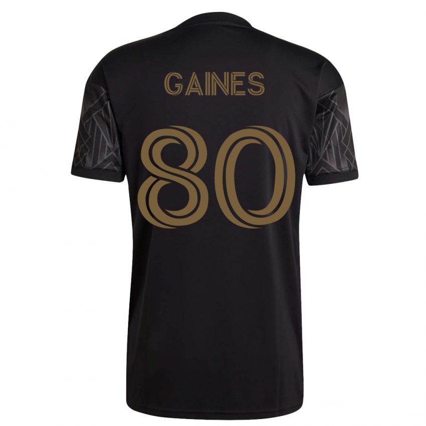 Niño Camiseta Julian Gaines #80 Negro 1ª Equipación 2023/24 La Camisa Argentina