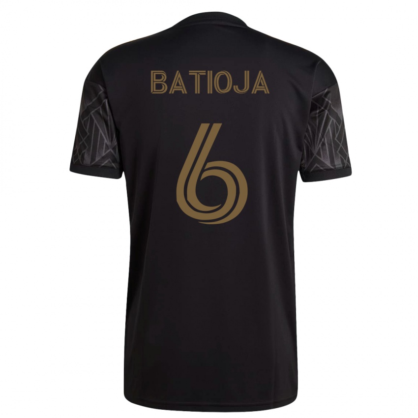 Niño Camiseta Jeremy Batioja #6 Negro 1ª Equipación 2023/24 La Camisa Argentina