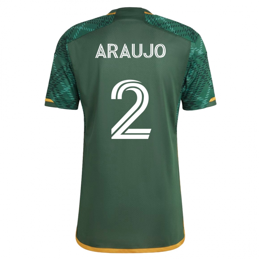 Niño Camiseta Miguel Araujo #2 Verde 1ª Equipación 2023/24 La Camisa Argentina