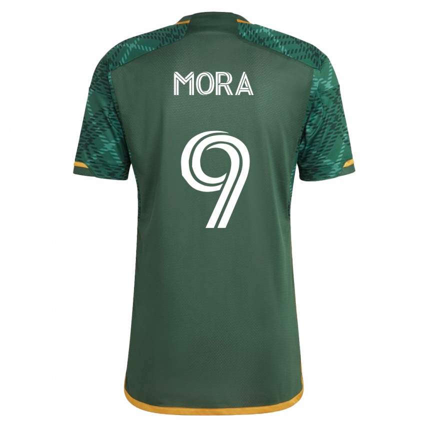 Niño Camiseta Felipe Mora #9 Verde 1ª Equipación 2023/24 La Camisa Argentina
