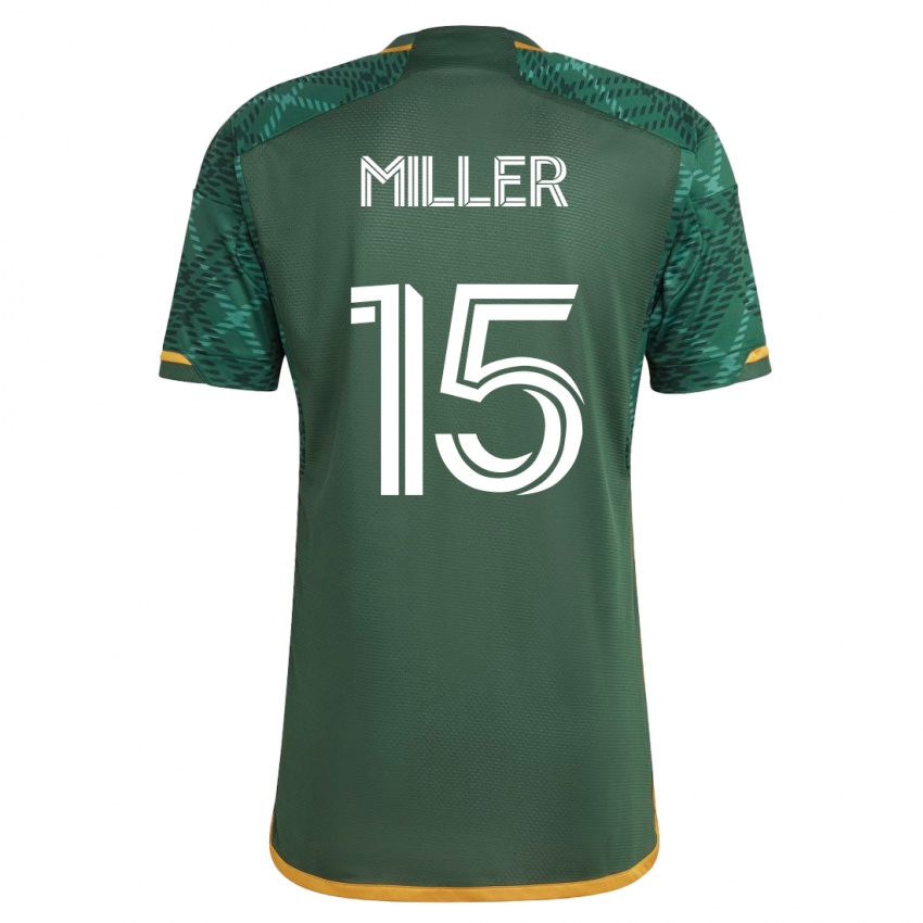 Niño Camiseta Eric Miller #15 Verde 1ª Equipación 2023/24 La Camisa Argentina