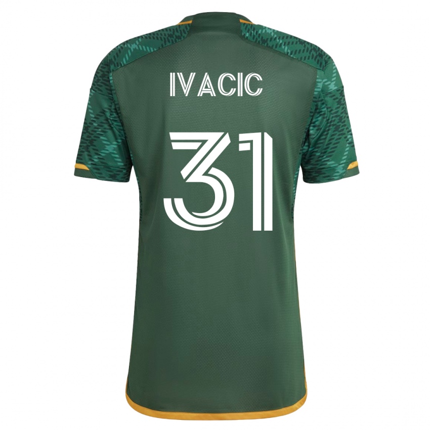 Niño Camiseta Aljaz Ivacic #31 Verde 1ª Equipación 2023/24 La Camisa Argentina