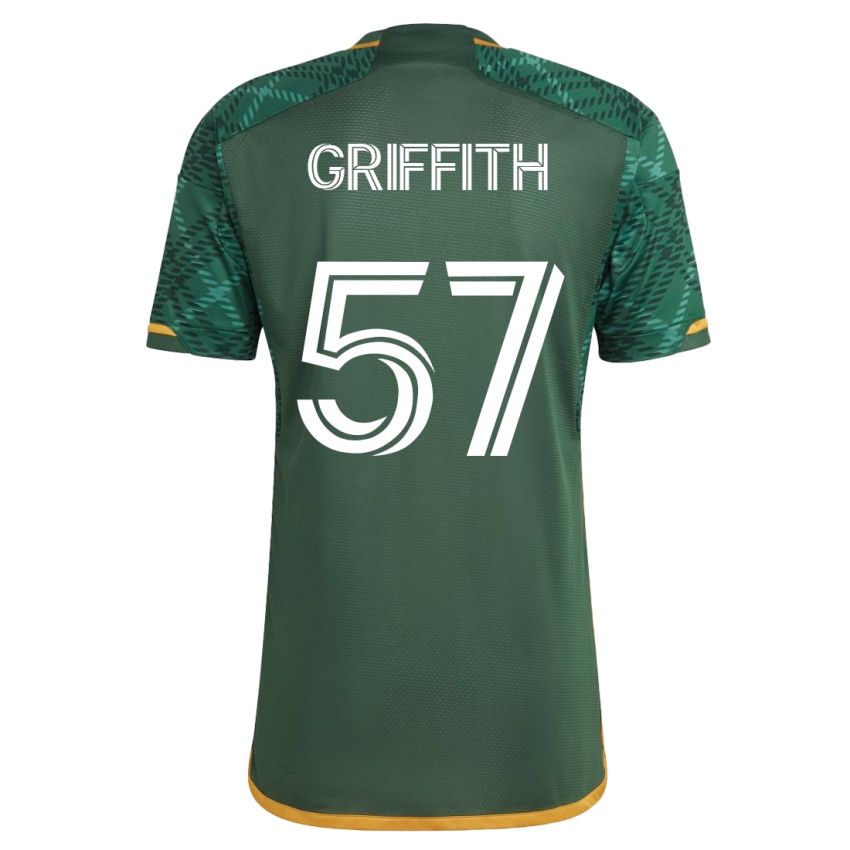 Niño Camiseta Víctor Griffith #57 Verde 1ª Equipación 2023/24 La Camisa Argentina