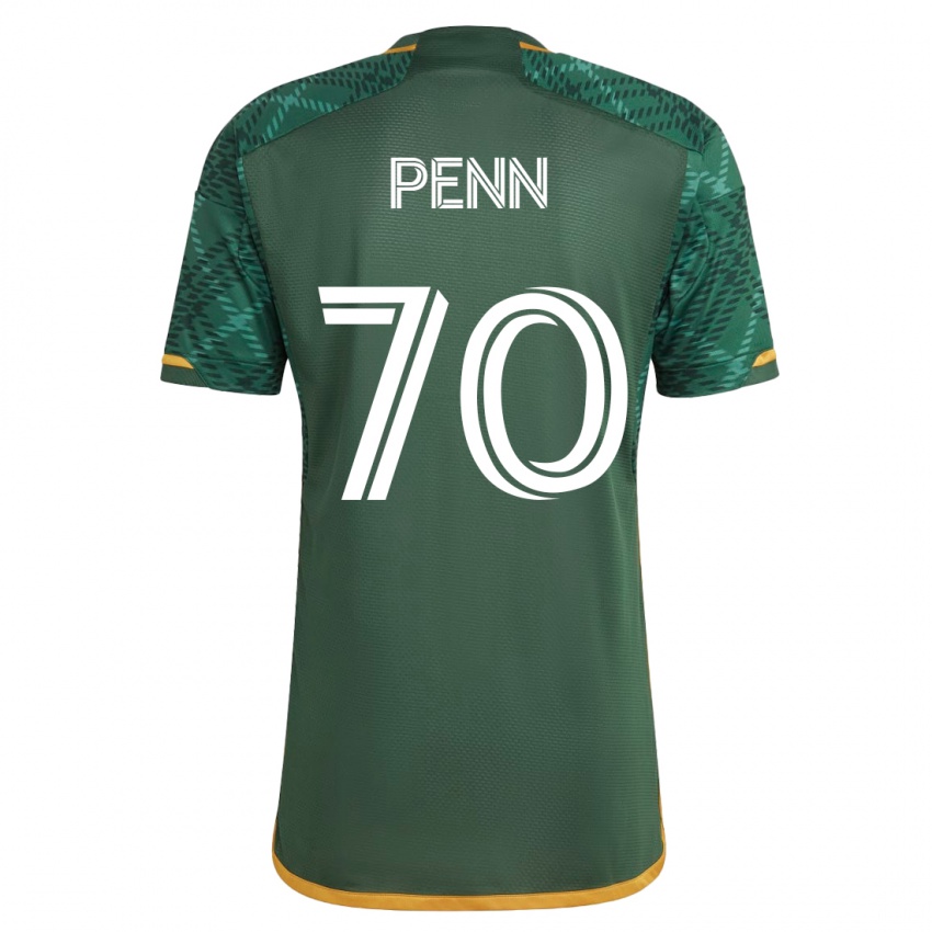 Niño Camiseta Josh Penn #70 Verde 1ª Equipación 2023/24 La Camisa Argentina