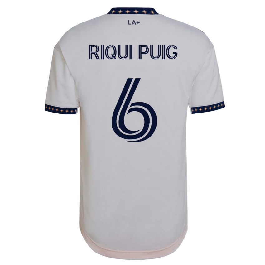 Niño Camiseta Riqui Puig #6 Blanco 1ª Equipación 2023/24 La Camisa Argentina
