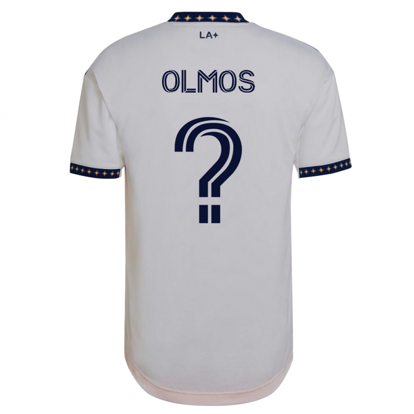 Niño Camiseta Justin Olmos #0 Blanco 1ª Equipación 2023/24 La Camisa Argentina