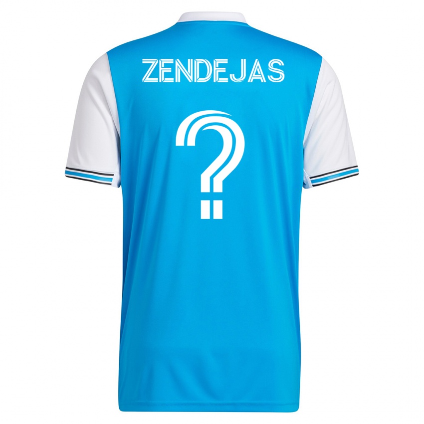 Niño Camiseta Adrián Zendejas #0 Azul 1ª Equipación 2023/24 La Camisa Argentina