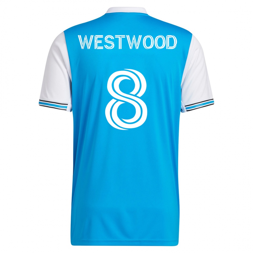 Niño Camiseta Ashley Westwood #8 Azul 1ª Equipación 2023/24 La Camisa Argentina