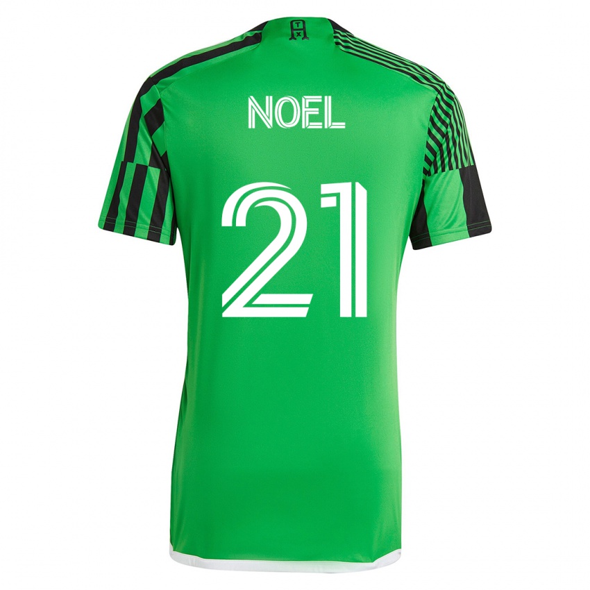 Niño Camiseta Valentin Noël #21 Verde Negro 1ª Equipación 2023/24 La Camisa Argentina