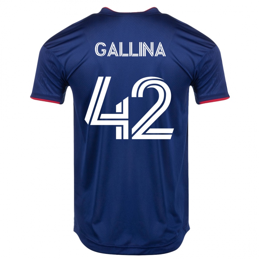 Niño Camiseta Henrique Gallina #42 Armada 1ª Equipación 2023/24 La Camisa Argentina