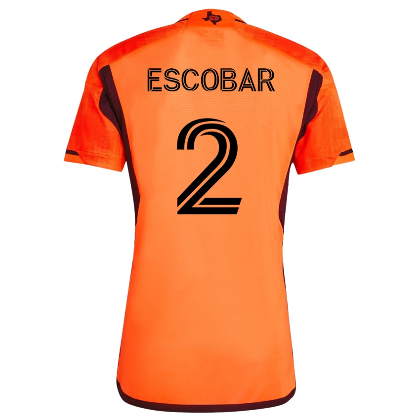 Niño Camiseta Franco Escobar #2 Naranja 1ª Equipación 2023/24 La Camisa Argentina