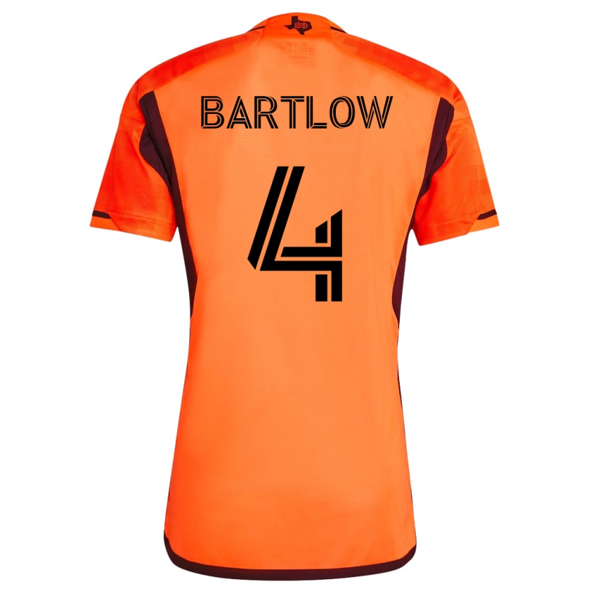 Niño Camiseta Ethan Bartlow #4 Naranja 1ª Equipación 2023/24 La Camisa Argentina