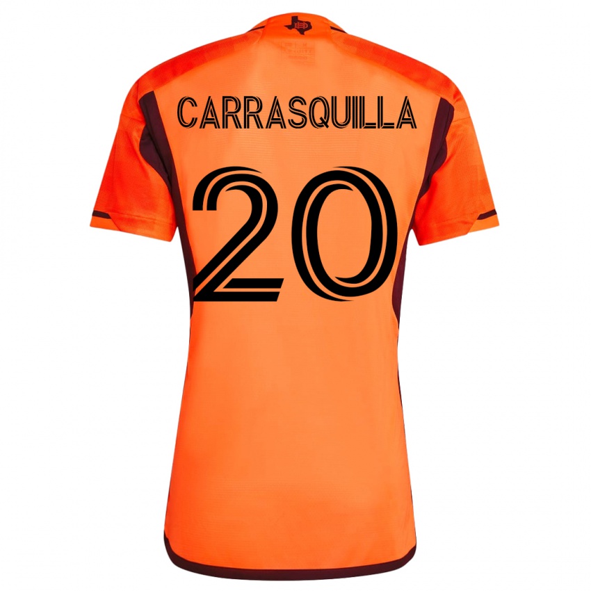 Niño Camiseta Adalberto Carrasquilla #20 Naranja 1ª Equipación 2023/24 La Camisa Argentina