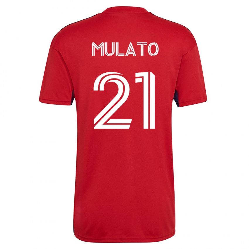 Niño Camiseta José Mulato #21 Rojo 1ª Equipación 2023/24 La Camisa Argentina