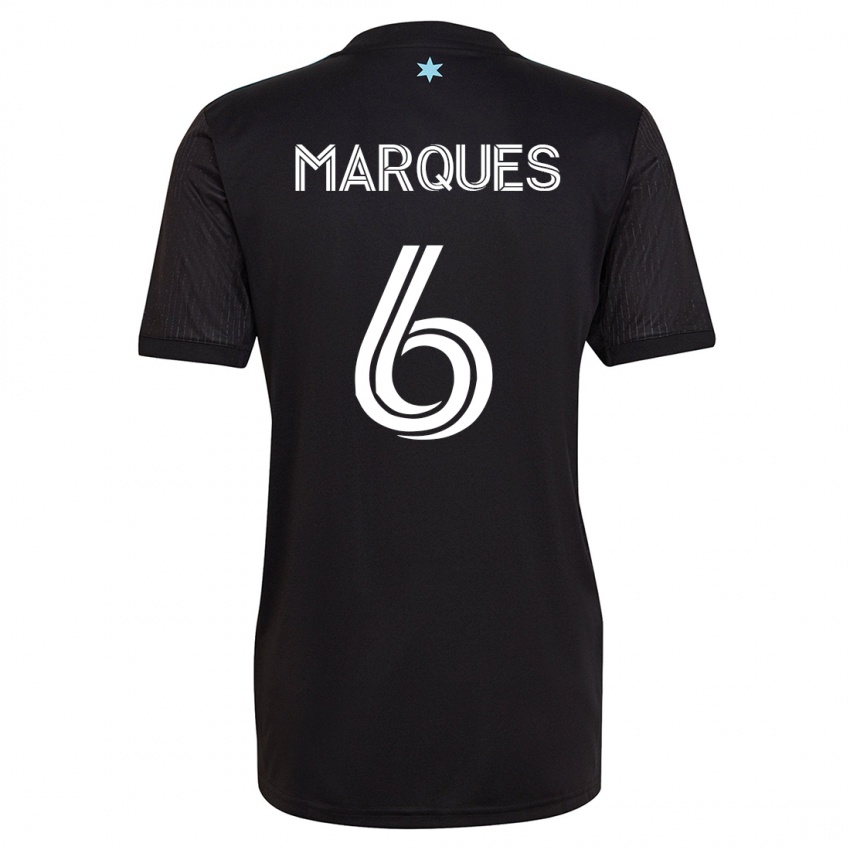 Niño Camiseta Mikael Marqués #6 Negro 1ª Equipación 2023/24 La Camisa Argentina