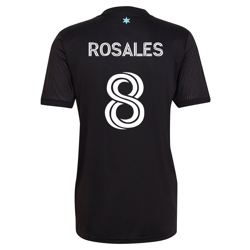 Niño Camiseta Joseph Rosales #8 Negro 1ª Equipación 2023/24 La Camisa Argentina