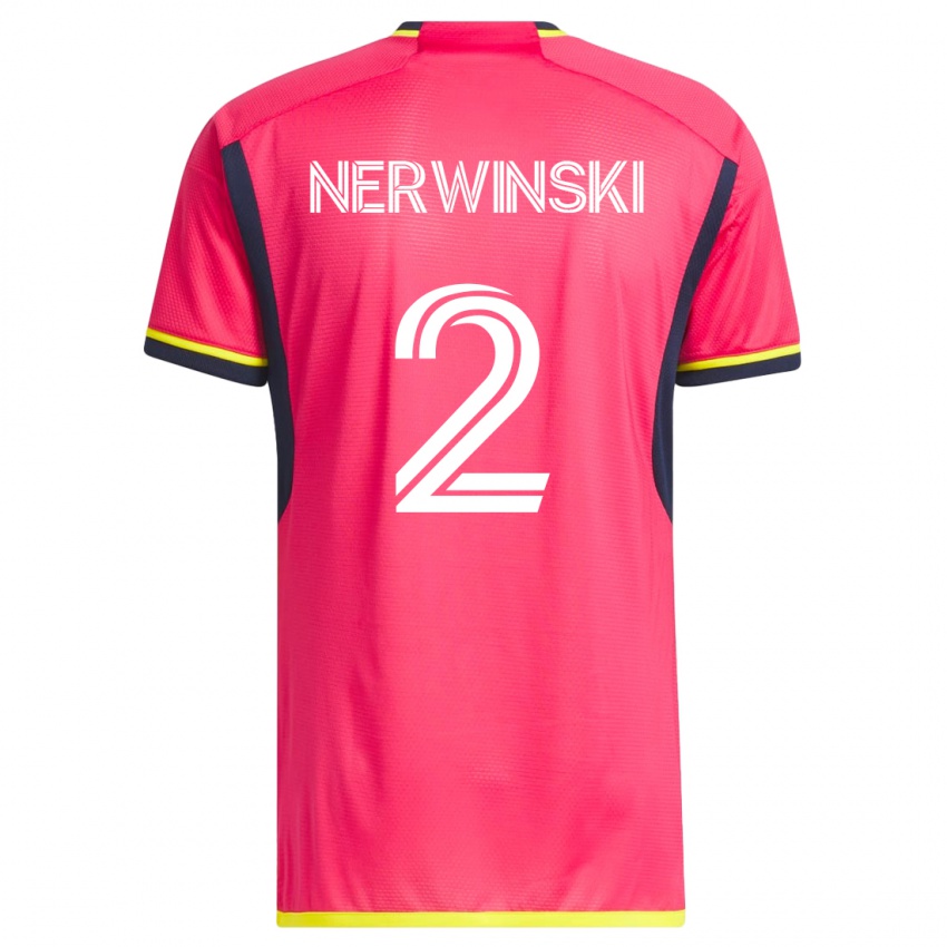 Niño Camiseta Jake Nerwinski #2 Rosa 1ª Equipación 2023/24 La Camisa Argentina