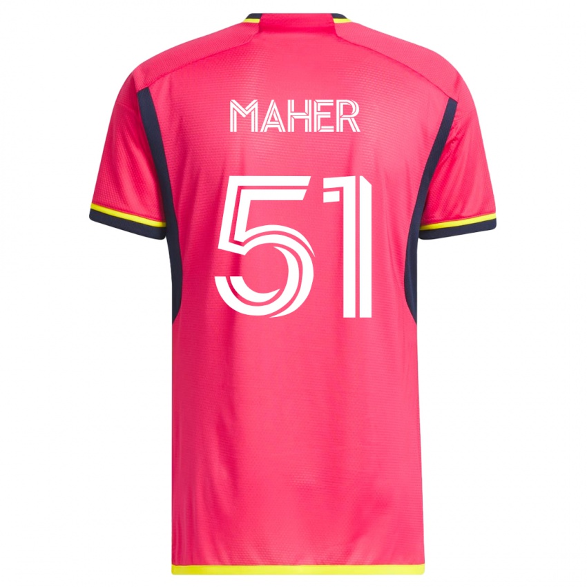 Niño Camiseta Josh Maher #51 Rosa 1ª Equipación 2023/24 La Camisa Argentina