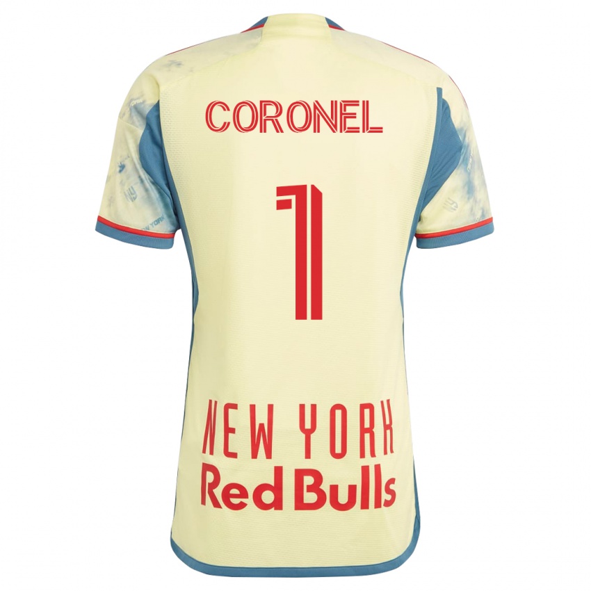 Niño Camiseta Carlos Coronel #1 Amarillo 1ª Equipación 2023/24 La Camisa Argentina