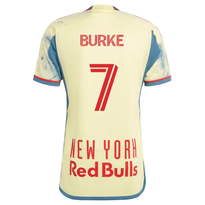 Niño Camiseta Cory Burke #7 Amarillo 1ª Equipación 2023/24 La Camisa Argentina