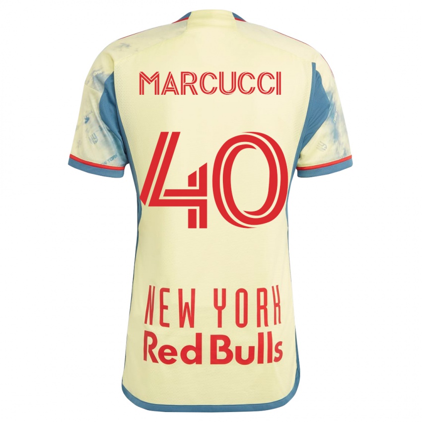 Niño Camiseta Aj Marcucci #40 Amarillo 1ª Equipación 2023/24 La Camisa Argentina