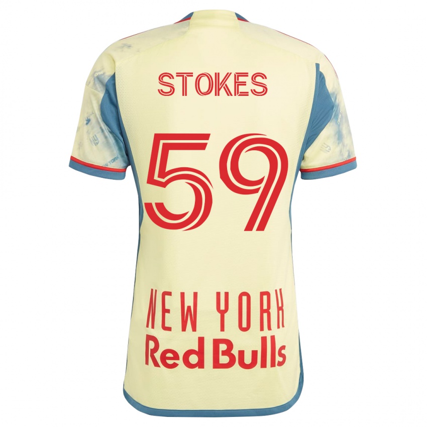 Niño Camiseta Aidan Stokes #59 Amarillo 1ª Equipación 2023/24 La Camisa Argentina